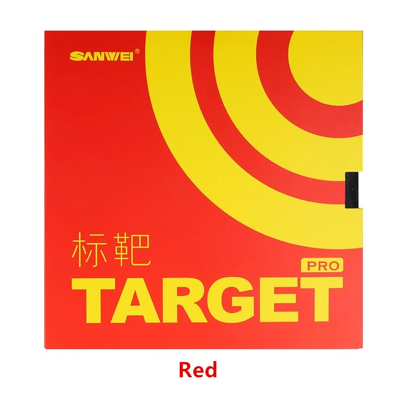 Red SANWEI Настольный теннис резиновый мишень Provincial forgue обидные прыщи с губкой pro sticky пинг-понг tenis de mesa - Цвет: Red