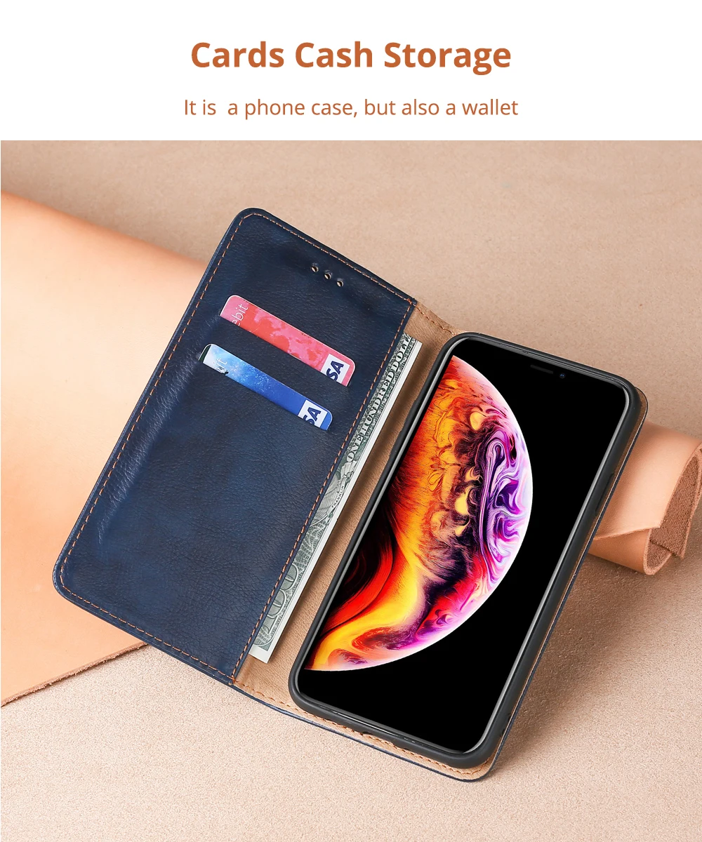 Флип чехол для ONEPLUS Nord 1 + 3 5 6 T 7T Магнитный слот карт Роскошный кожаный книжка Чехол