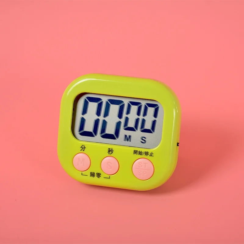 Кухонный таймер, магнитный ЖК-цифровой секундомер обратного отсчета с подставкой, практичный будильник для приготовления пищи, выпечки, спортивный будильник, инструменты для напоминания