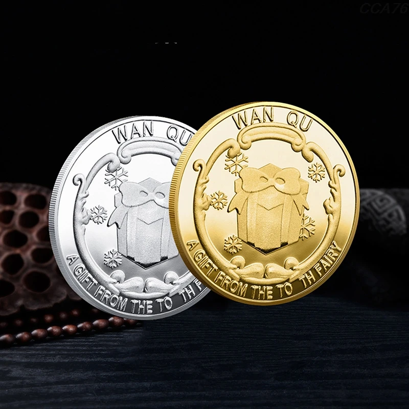 

1pc Tooth Fairy Gold Plated Commemorative Coin Creative Kids Tooth Change