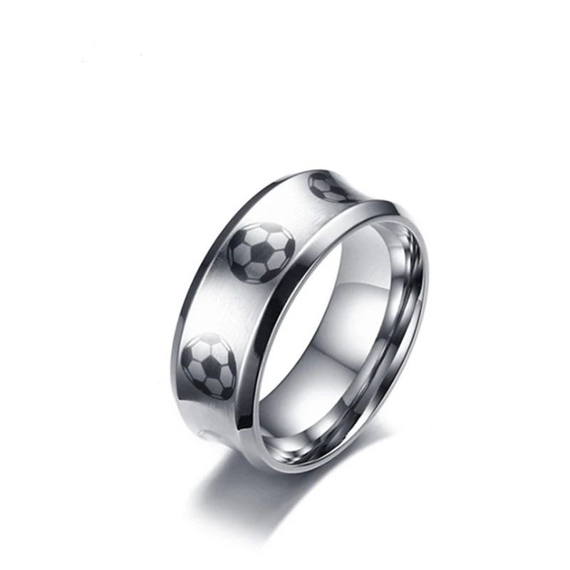 

New product launch 8MM stainless steel + deer horn inner ball ring steel color men