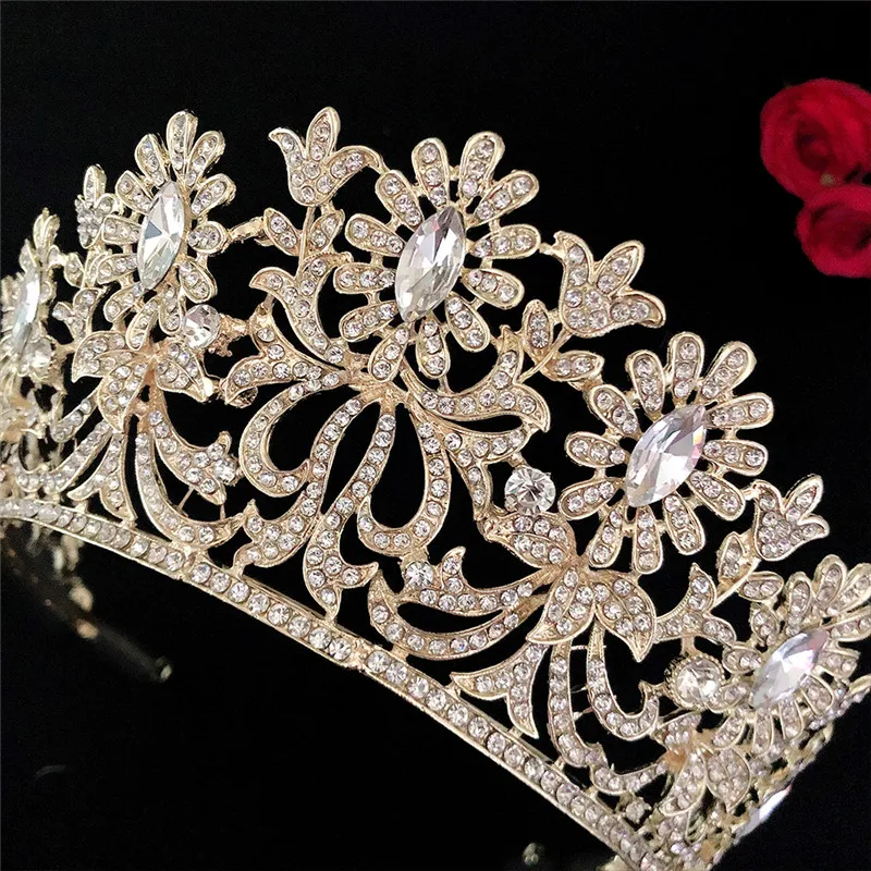 

Crown Wedding Hair Accessories for Women Bride Tiara Bridesmaids Hairband High Quality Party Beach Hairwear Jewelry