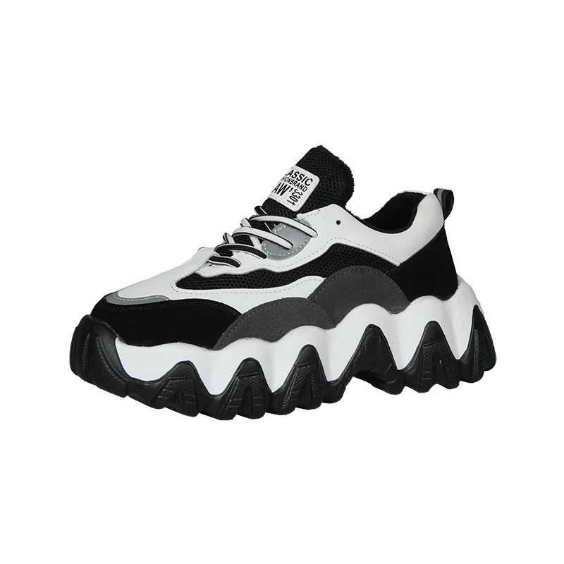 Женские кроссовки на массивном каблуке обувь платформе со шнуровкой женские с