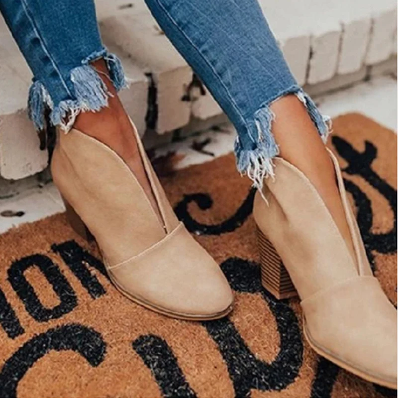 

Women Ankle Boots Martin Boots 2020 Autumn and Winter Casual Shoes Fashion Sets of Feet with Women Boots