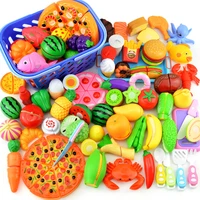 12 24 pcs children mini kitchen food toys set pretend play game cutting fruit and vegetable girls toys learning educational toys