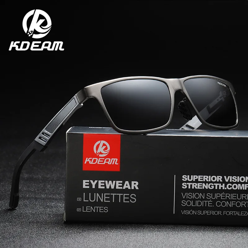 

Men's Aluminum Full Framework Polarized Glasses Strengthened PC Lens Outdoor Sport Driving Cycling UV-Blocking Windproof Eyewear