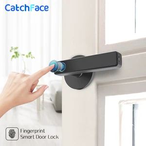 fingerprint handle lock biometric digital smart door lock automatic security door electronic lock for home and office free global shipping