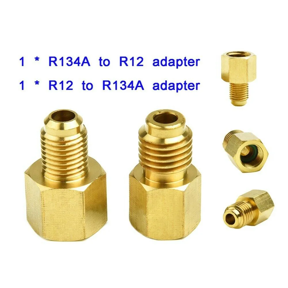 

1/4 Female Flare 1/2 Acme Male Adapter 2Pcs Fitting Adapter Gold Durable
