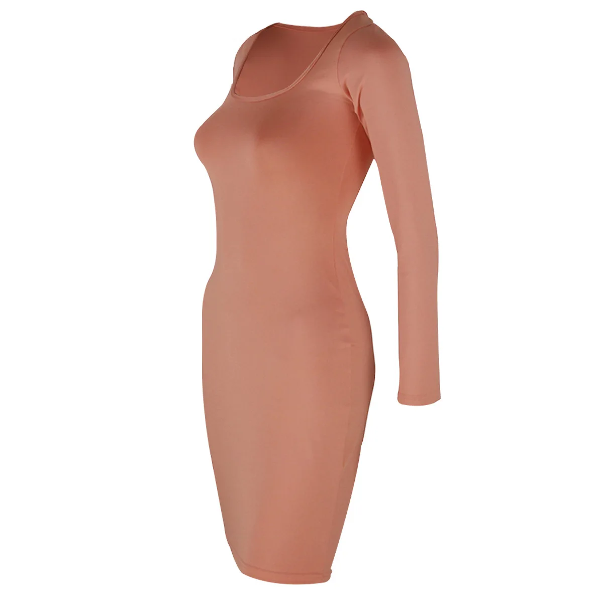 Women Autumn Dresses Long Sleeve Night Club Party Elastic Skinny Solid Slim Sexy Elegant Bodycon Mini Dress Pullovers Spring | Женская