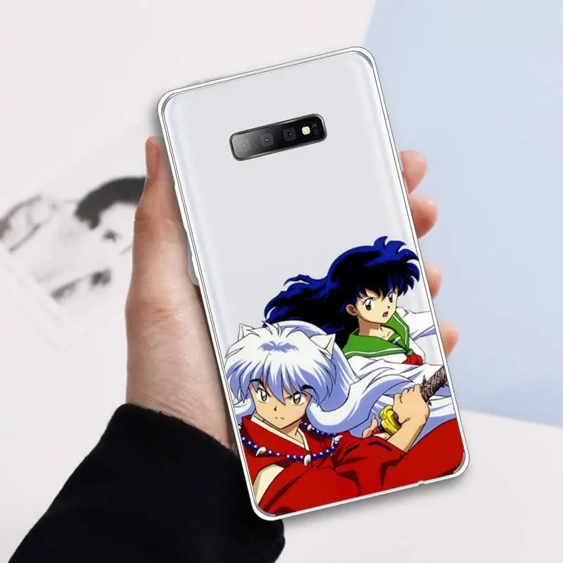 

Anime Inuyasha Hot Selling Fashion Phone Case Transparent For Samsung Galaxy A71 A21s S8 S9 S10 plus note 20 ultra
