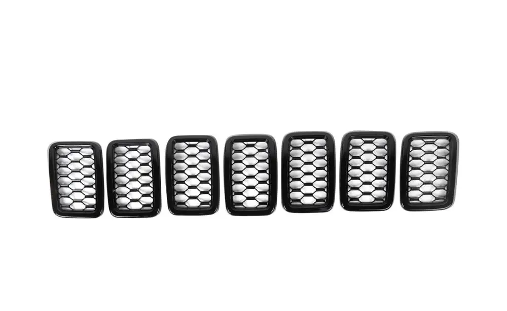 Передняя решетка украшения накладка отделка наклейка для Jeep Grand Cherokee 2017 2018 2019 2020