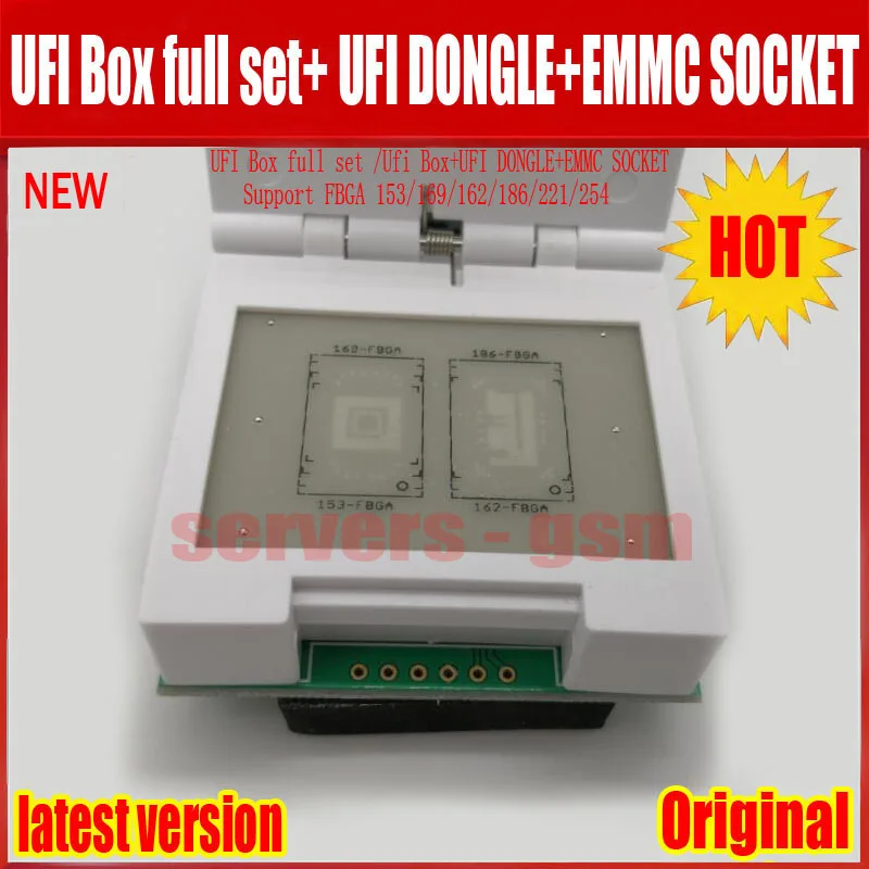 2024 оригинальная коробка UFI полный комплект/коробка Ufi + ключ разъем EMMC поддержка