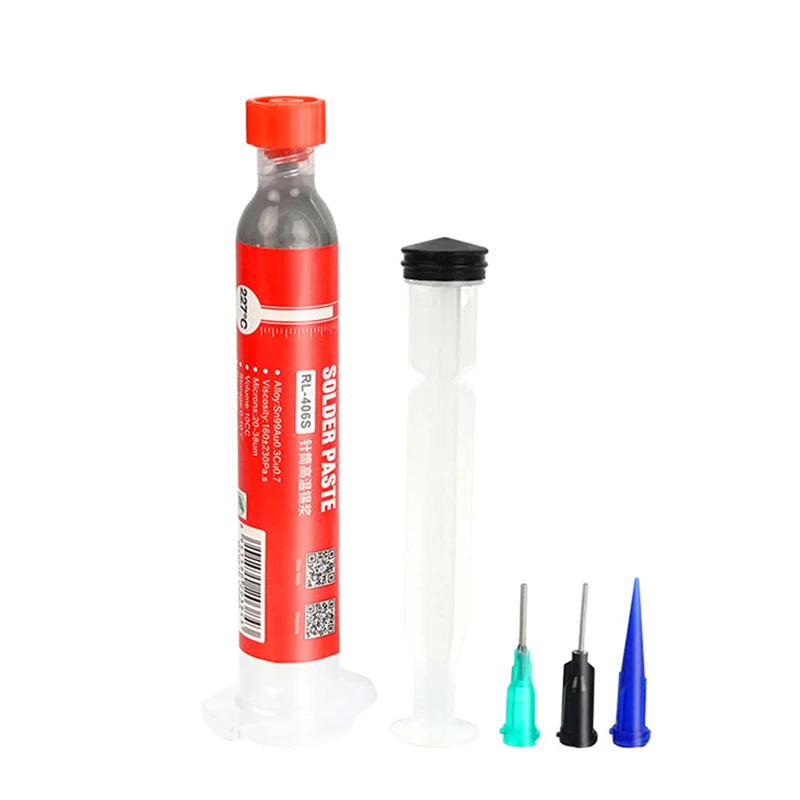 

SUSNHINE RL-406S Solder Paste 227°C High Temperature Lead-Free Solder Paste Soldering SMT Patch BGA Chip Soldering Repair Tool
