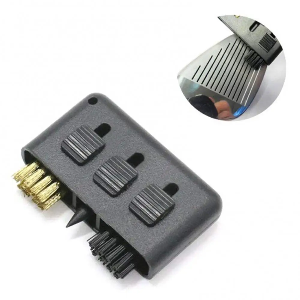 

Щетка для гольфа, многофункциональная щетка для чистки каналов из медной проволоки, инструмент для чистки головки гольф-клуба, для обслужив...