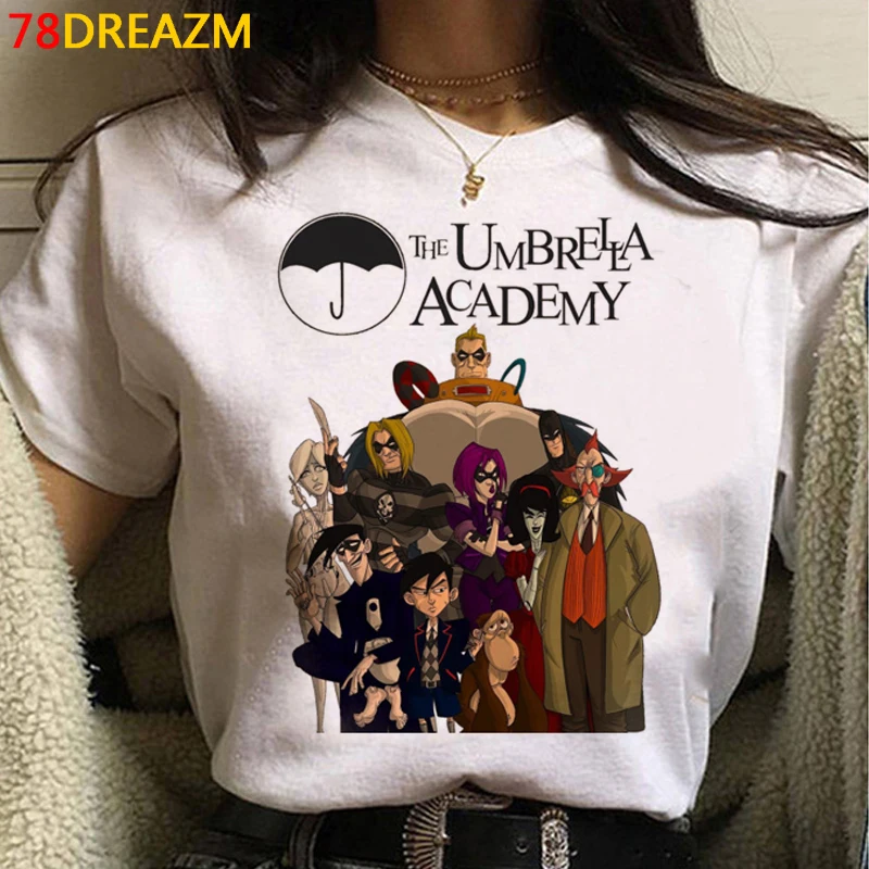 Только после того как Зонт Академии футболки femme уличная harajuku kawaii размера плюс