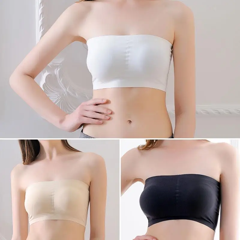 Женский Мягкий жилет без бретелек бесшовный груди для занятий йогой нижнее белье