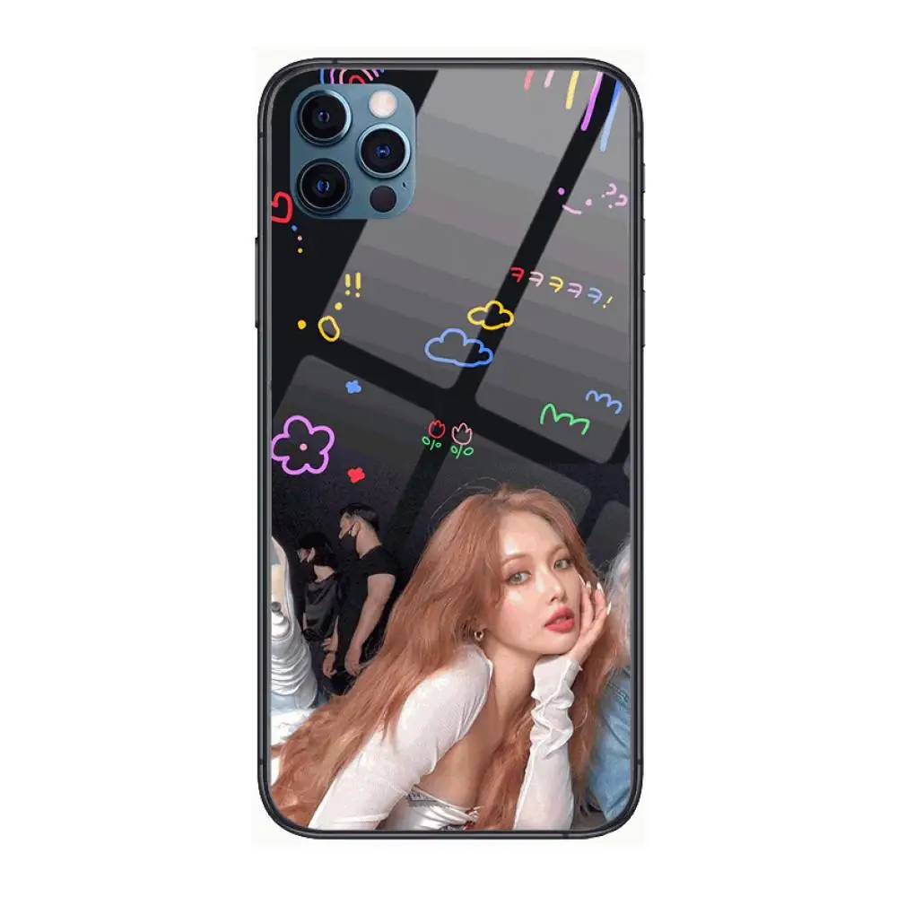 

Korean celebrity Kim HyunA Fashion Phone Case cover For OPPO A91 9 83 79 92s 5 F9 A7X Reno2 Realme6pro 5 black tpu cell cover