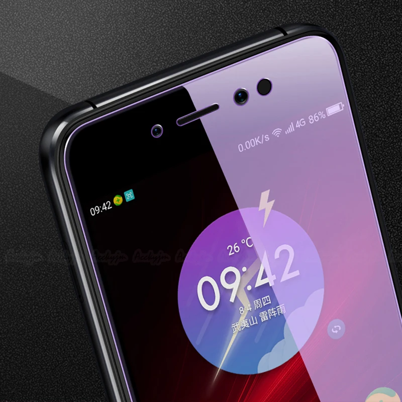 Закаленное стекло с защитой от синего излучения для Samsung Galaxy A7 A6 A8 Plus J2 J6 J7 Pro J8 2018