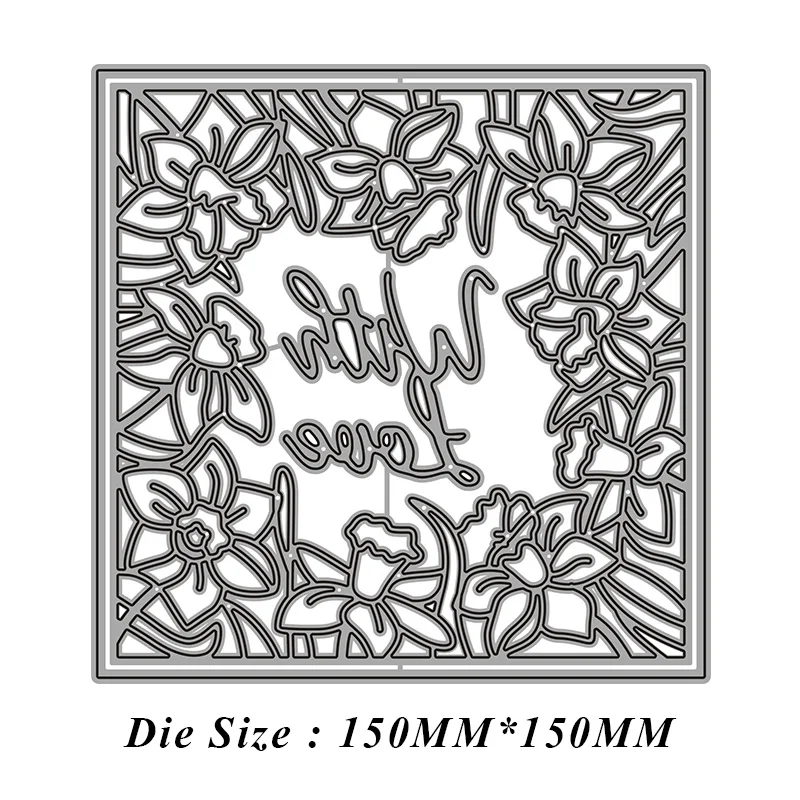 

JMCRAFT 2021 New Flower Greeting Card #3 Metal Cutting Dies 3D DIY Scrapbook Handmade Paper Craft Metal Steel Template Dies