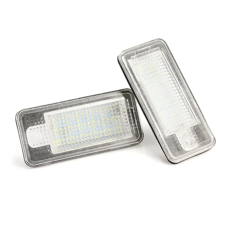 

2Pcs License Plate Light For A3 S3 A4 S4 B6 A6 S6 A8 S8 LED Light For Car Accessories Car License Number Plate Light Lamp Car