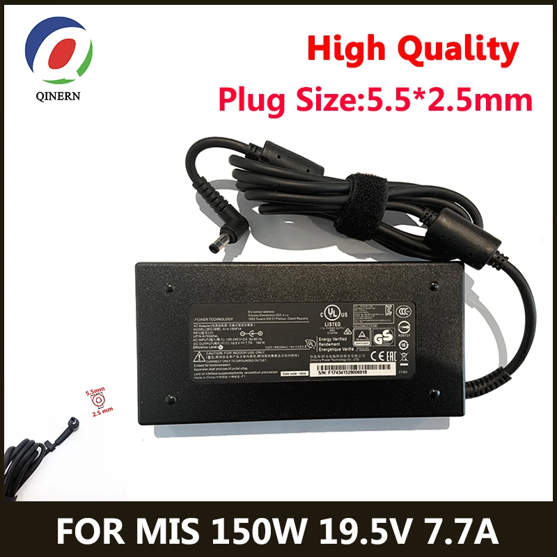 19 5 V 7.7A адаптер для ноутбука 150W источник питания MSI GS60 GS70 GE62 GS40 GS63 GL62 MS 16H7 MS16H Ghost Pro606