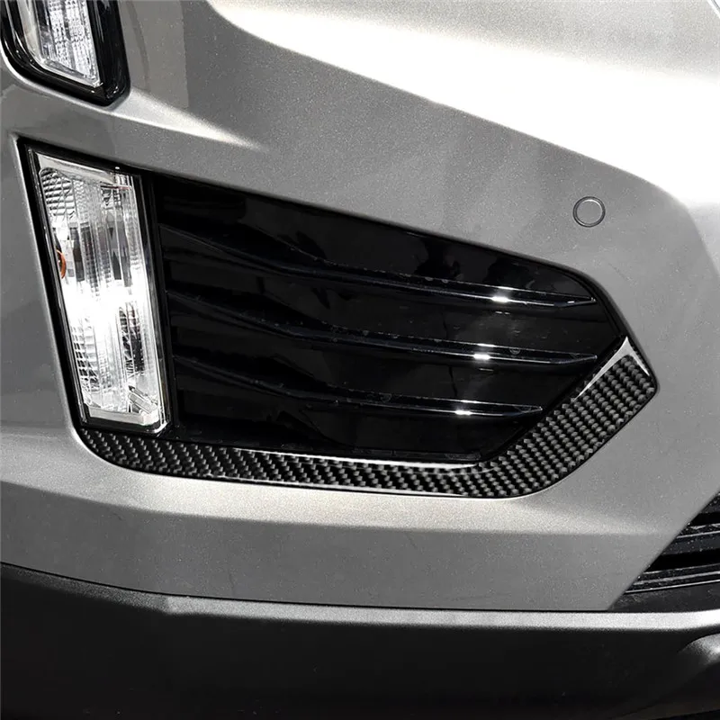 

Carbon Fiber Car Sticker Front Fog Lamp Decorative sticker For Cadillac XT5 2016-2019 Car styling accessories