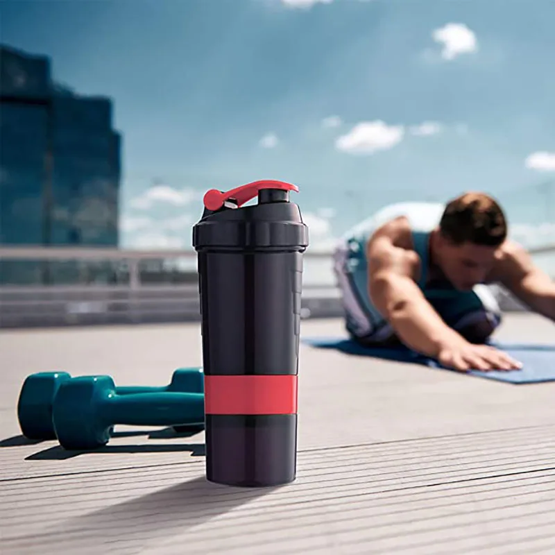 

YMEEI Protein Powder Shaker Bottle Whey Mixing Protein Bottle Portable Fitness Gym Shaker Bottle Leakproof Household Drinkware