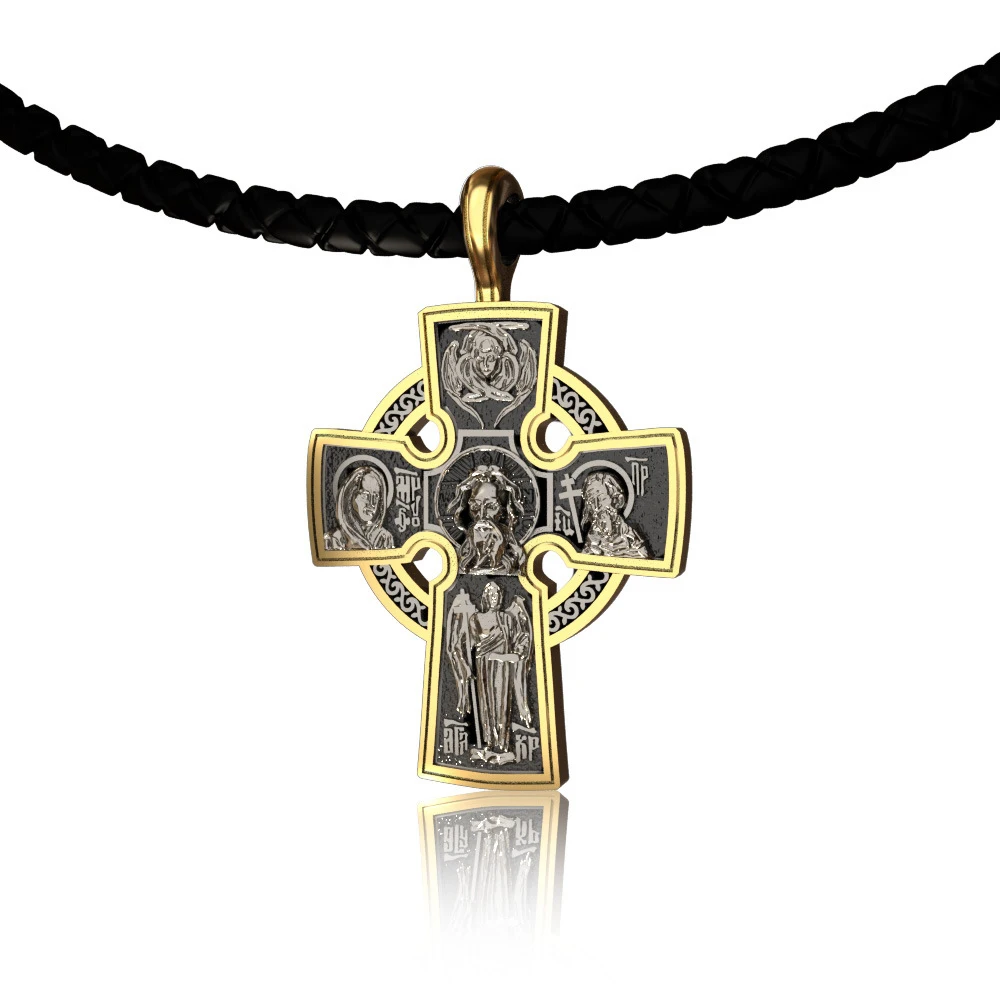 

Religious Orthodox Church Cross Pendant Necklace Men's Vintage Jesus Christian Accessories Men's Necklaces