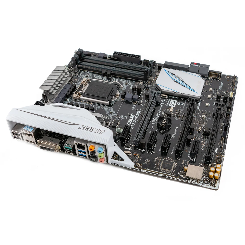 Asus Z170-PRO настольная материнская плата Z170 разъем LGA 1151 для Core i7 i5 i3 DDR4 64G SATA3 USB3.0 M.2 ATX оригинальная б/у материнская плата