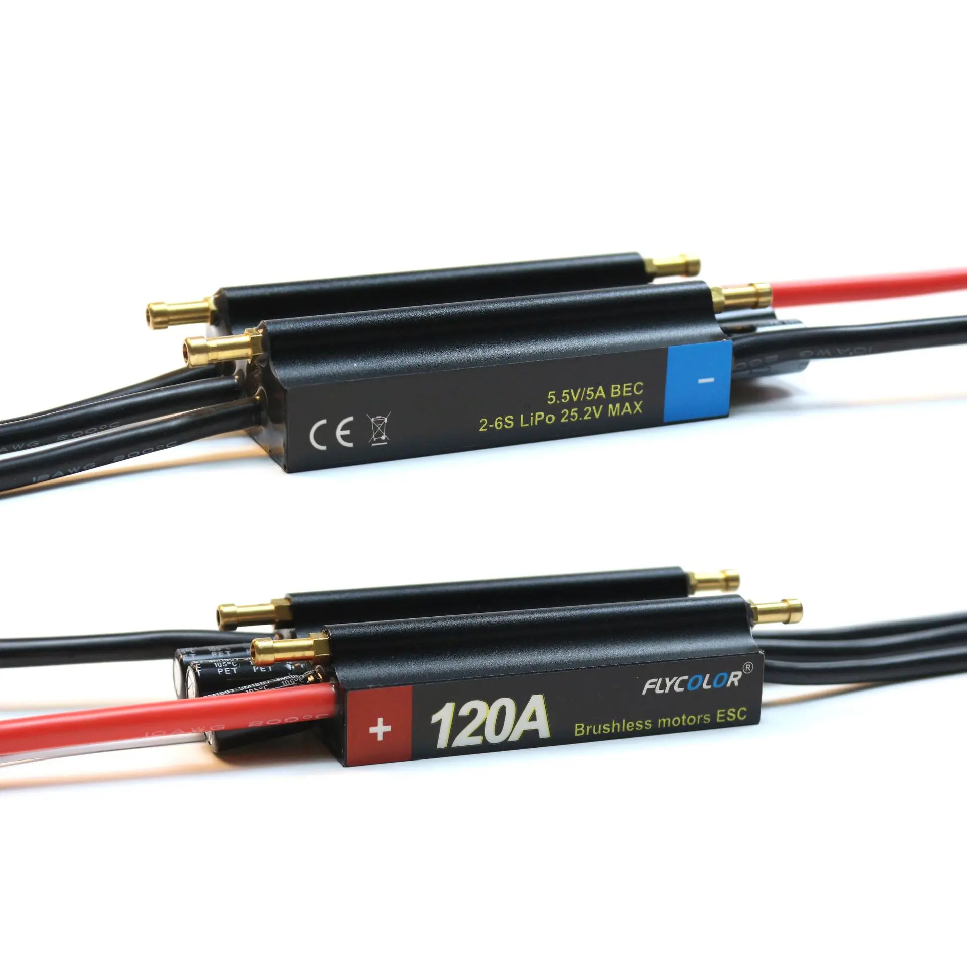 FlyColor 30A 50A 70A 90A 120A 2-6S Lipo водяное охлаждение ESC с BEC лодка бесщеточный контроллер