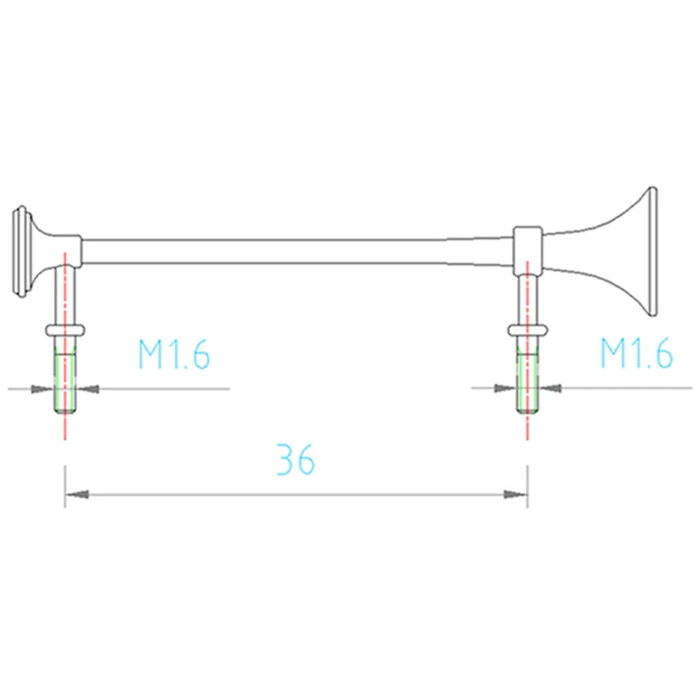 

Stainless Steel Whistle Horn For 1/14 TAMIYA King Hauler GL RC Tractor Truck Parts Accessories