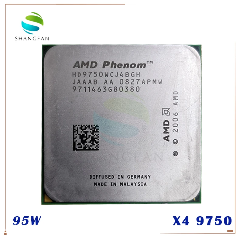 AMD Phenom X4 9750 HD9750WCJ4BGH HD975BWCJ4BGH 95 Вт четырехъядерный настольный процессор 2 4 ГГц Разъем