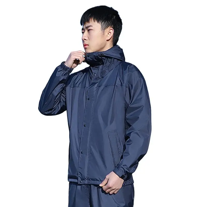 

Мужской комплект из дождевика и штанов, водонепроницаемый пончо для электромотоцикла, дождевик, куртка, мужские спортивные костюмы, Capa De Chuva...