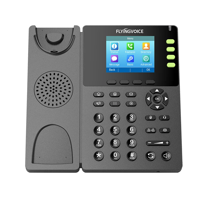 FlyingVoice VoIP телефон с POE /SIP телефоном цветной экран 2 8 дюйма 4 sip линии IP поддержкой wi