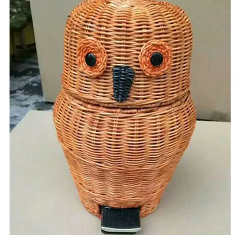 Корзина для мусора ручной работы Кухонное мусорное ведро гостиной контейнер с