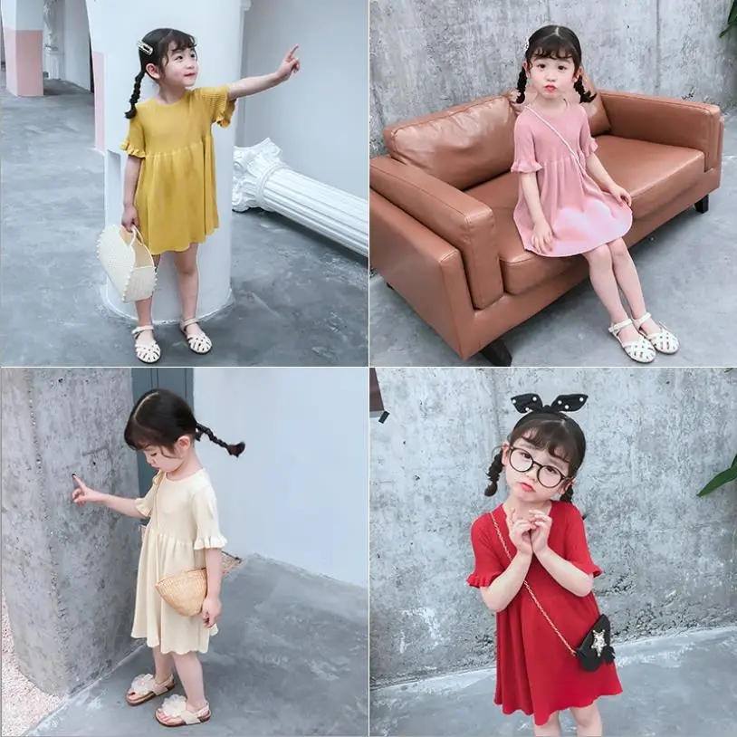 Детское летнее платье для девочек модная детская одежда элегантные платья