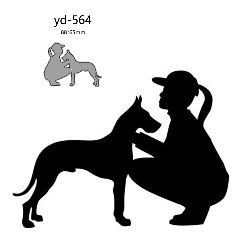 Металлические Вырубные штампы для девочек и собак украшение скрапбукинга бумаги