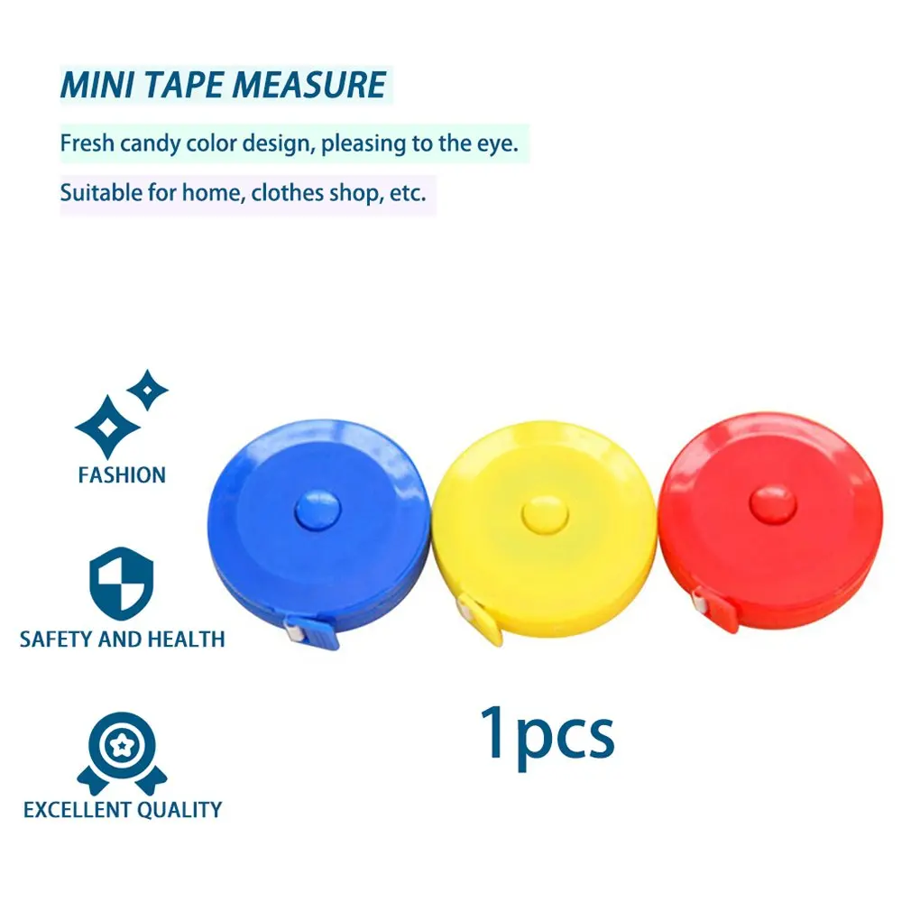 1 5 м мини автоматическая выдвижная рулетка сантиметр/дюйм линейка Гибкая ярких