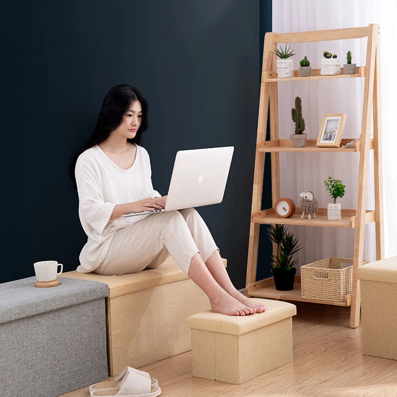 Многофункциональный бытовой стул для хранения модный гостиной пуфик мягкие