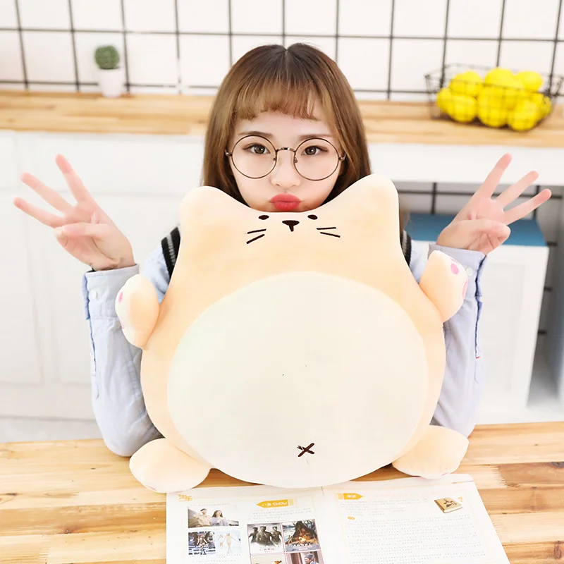 

30 / 40cm fat cat plush toy down cotton soft stuffed stuffed animal cartoon doll cute fat dog pillow cute kids birthday gift