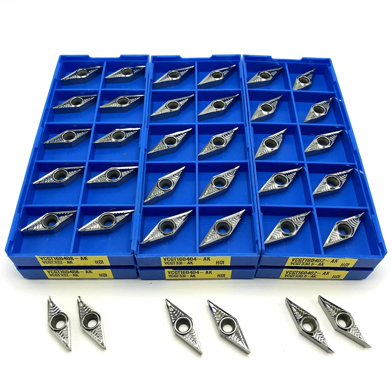 VCGT160402 VCGT160404 VCGT160408 AK H01 Aluminum Inserts Internal Turning Tool CNC Lathe Tools High Quality Aluminum Copper Tool