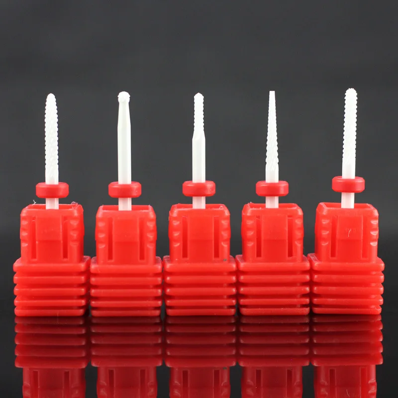 NianLenss Электрический Керамика кутикула чистый заусенцев насадка Barrel Ball Круглый