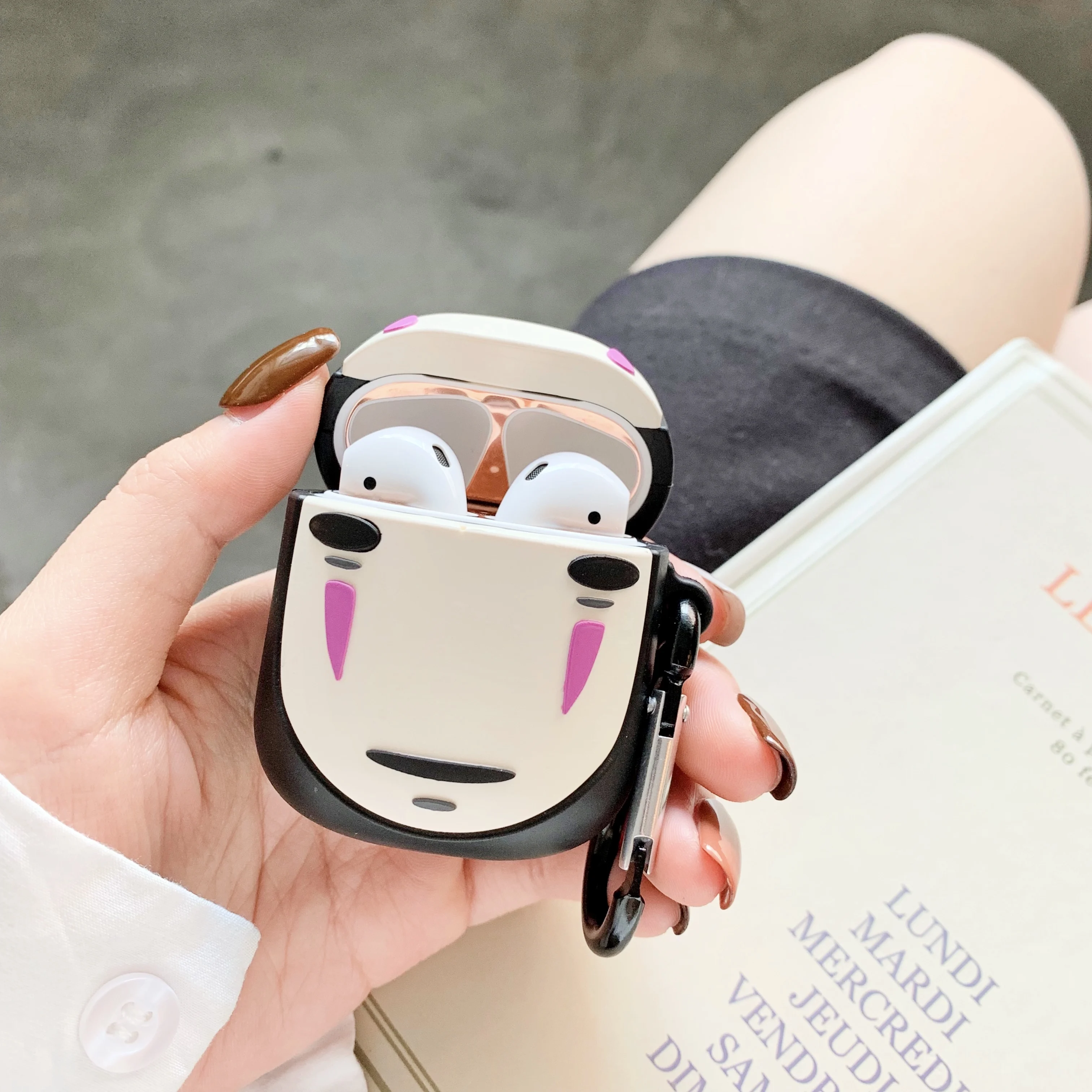 3D мультяшный наушник чехол для Airpods 2 силиконовый милый Apple Air Pods 1 динозавр цвет