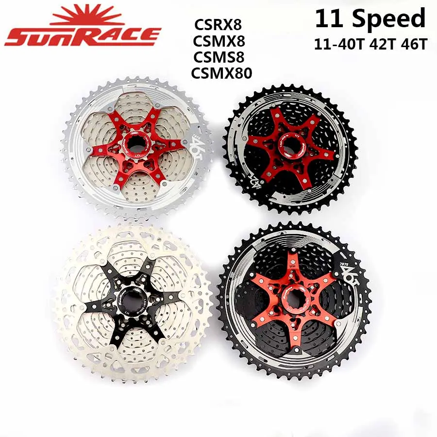 Велосипедная кассета SunRace CSMS8 11 скоростей 42T 46T 50T|Храповик велосипеда| |