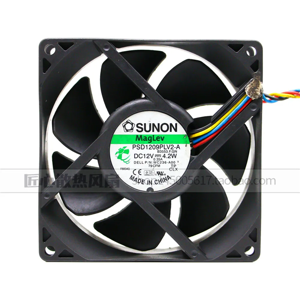 Для Sunon PSD1209PLV2 A b3553.f. Gn 12 В постоянного тока 4 2 Вт кулер для сервера проводной ШИМ
