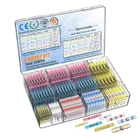 250 шт., термоусадочные стыковые соединители и соединители для проводов