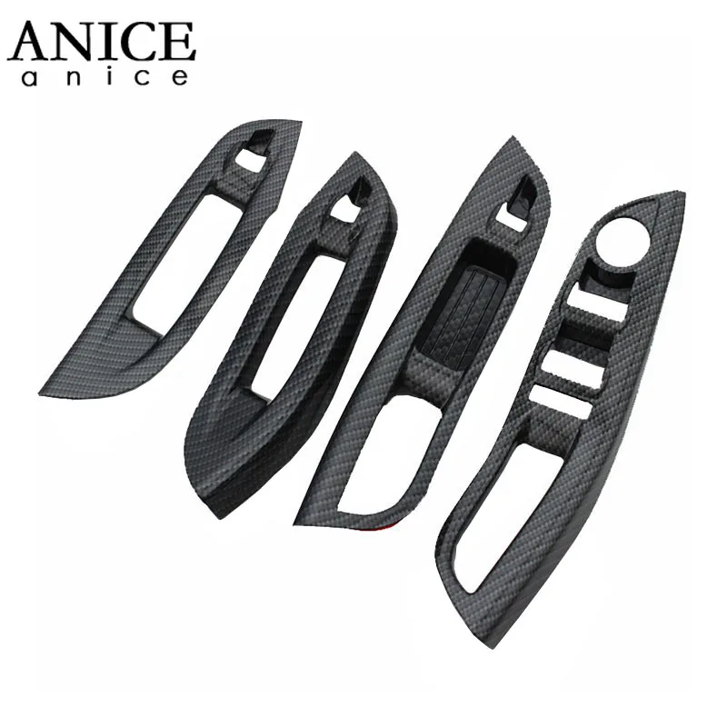 4 шт. карбоновое волокно цветные кнопки для дверей и окон подлокотников подходят