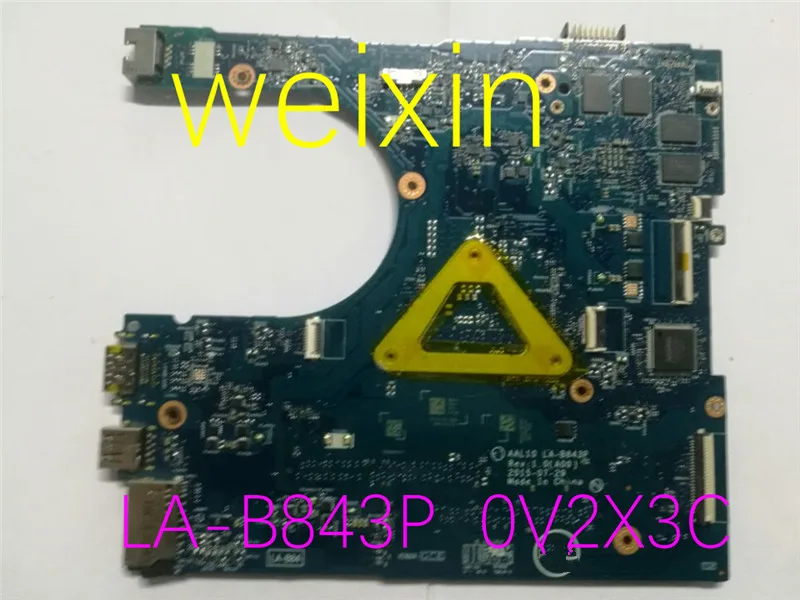 For DELL Inspiron 5558 LA-B843P CN-0V2X3C 0V2X3C V2X3C Notebook motherboard SR23W i7-5500U N16V-GM-B1 DDR3L Mainboard full test |