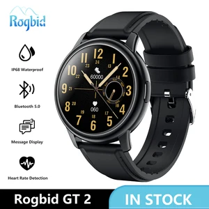 rogbid gt 2 smart watches men 2020 new metal frame boys girls sport smartwatch fitness tracker waterproof clock for ios android free global shipping