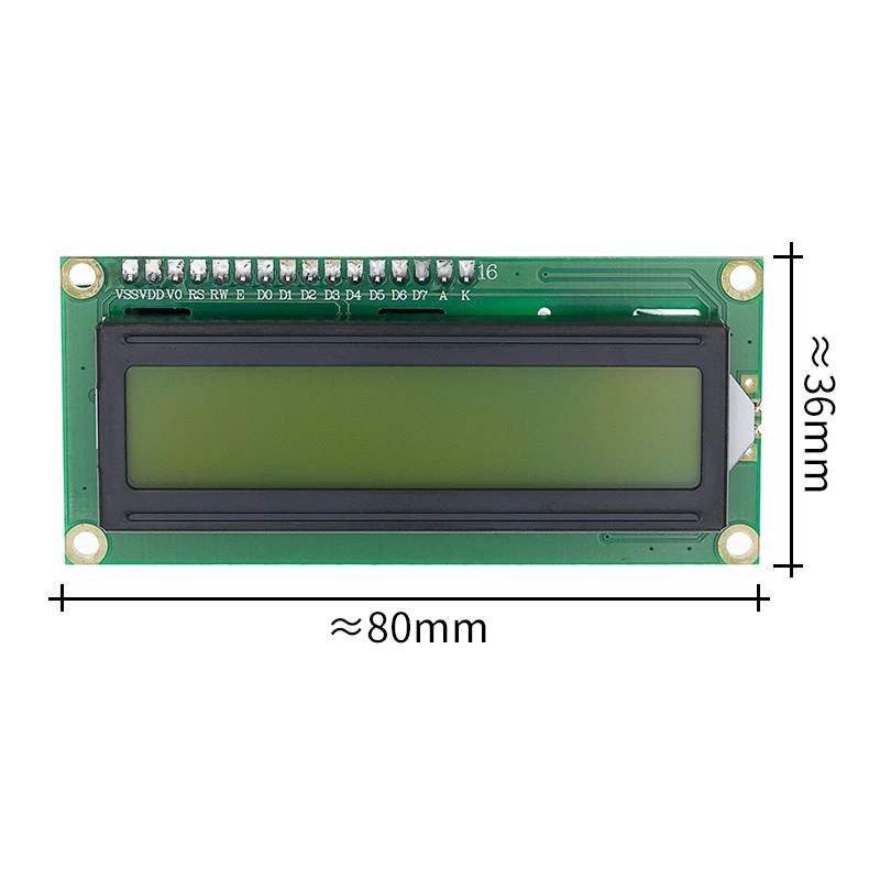 Tenstar Robot lcd 1602+ igc lcd 1602 Модуль синий/зеленый экран PCF8574 IIC/igc lcd 1602 адаптер пластина для arduino - Цвет: Зеленый